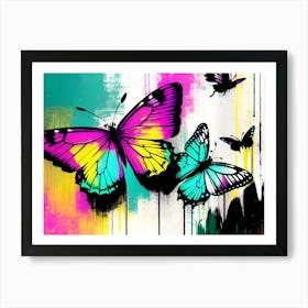 Colorful Butterflies 104 Art Print