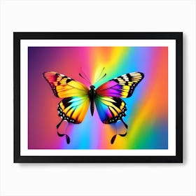 Rainbow Butterfly 17 Art Print