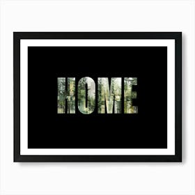 Home Poster Forest Photo Collage 2 Art Print