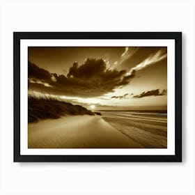 Sunset On The Beach 998 Art Print