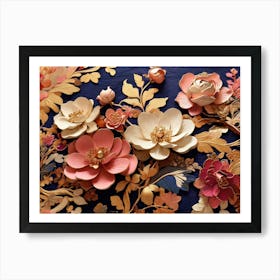 Paper Flowers Art Print