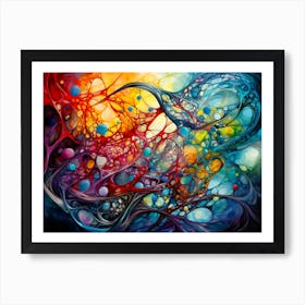 Abstract Swirling Detailed Pen Art Print