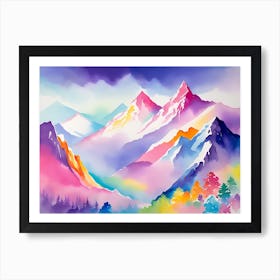 Mountain landscapes 14 Art Print