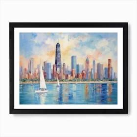 Chicago Skyline 6 Art Print