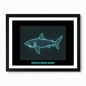 Neon Isistius Genus Shark 4 Poster Art Print