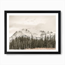 Rustic Mountain Forest Art Print