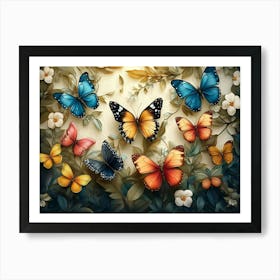 Butterfly Painting 1 Art Print