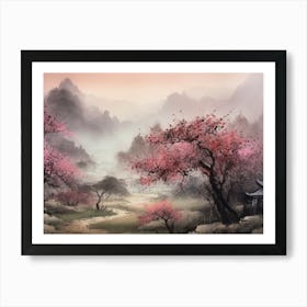 Asian Landscape Painting 15 Art Print