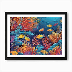 Coral Reef 5 Art Print