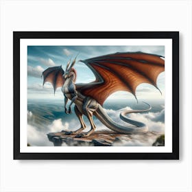 Dragaroo Dragon Kangaroo Art Print