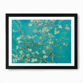 Van Gogh "Almond Blossom" 1890 in HD Textured Oil Painting Art Print