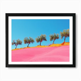 Pink Sand Dunes Art Print
