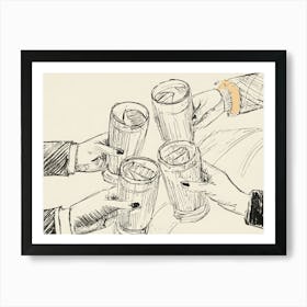 Cheers People Art Print