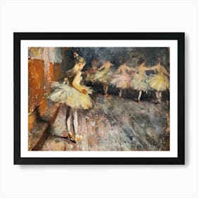 Contemporary Artwork Inspired By Edgar Degas 4 Art Print