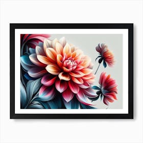 Dahlia Flower 2 Art Print