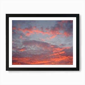 Pink Clouds Sunset Art Print