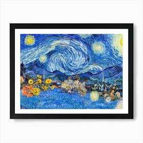 Van Gogh - Starry Night 1 Art Print