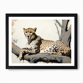 Chilling Cheetah Art Print