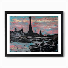 Paris At Sunset Art Print