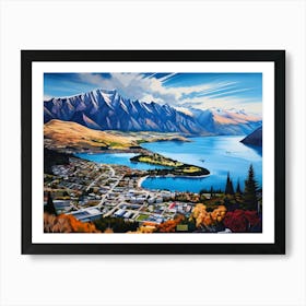 Queenstown art 2 Art Print