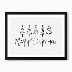 Merry Christmas Art Print