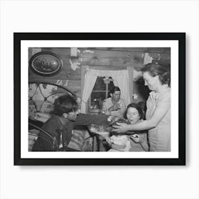 Refreshments At Forty Two Party, Pie Town, New Mexico By Russell Lee Art Print