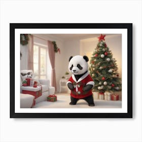 Christmas Animals 4 Art Print