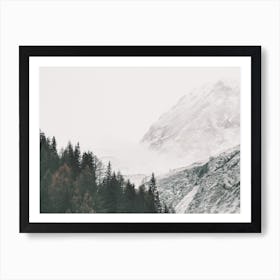 Snowy Mountain Views Art Print