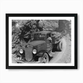 Ore Being Brought Down From The Gold Mine By Truck, Telluride, Colorado By Russell Lee Art Print