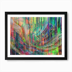 Wind of Summer. Abstract painting Art Print