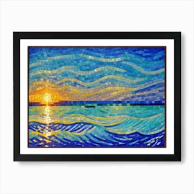 Sunset At The Beach 2 Art Print