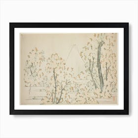 Fuji And Cherry Blossom, Katsushika Hokusai Art Print