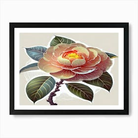 Camellia Flower 4 Art Print