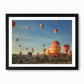 Many Floating Air Balloons, Oil Painting Art Print