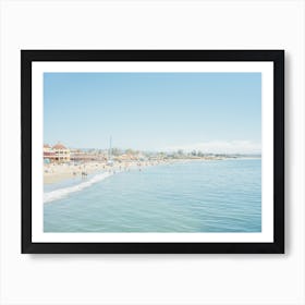 Santa Cruz Boardwalk Beach Art Print