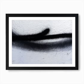 Black And White Abstract Painting 2 Art Print