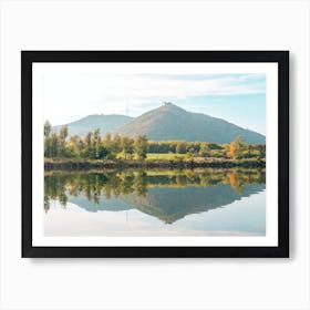 Reflection Of Mountain In A Lake Art Print