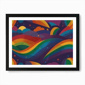 Rainbows In The Sky Art Print