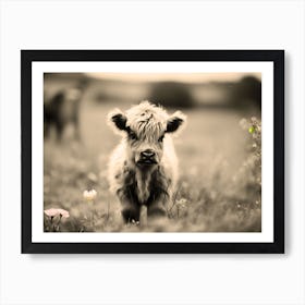 Highland Calf Art Print