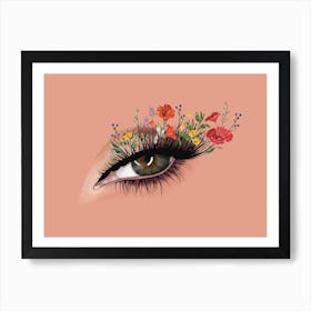 Wild Flower Lashes Art Print