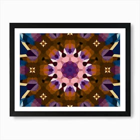 Purple Mosaic Art Print