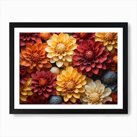 Autumn Flowers 1 Art Print