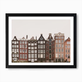 Amsterdam In A Row Art Print