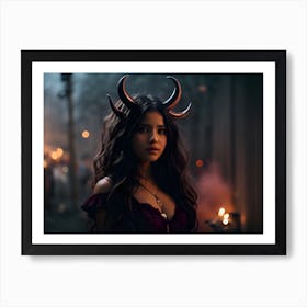 Devil Horns Art Print