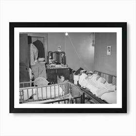 Crowded Apartment Of Railroad Worker, Chicago, Illinois By Russell Lee Art Print