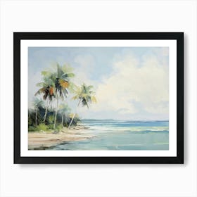 Tropical Beach Art Print