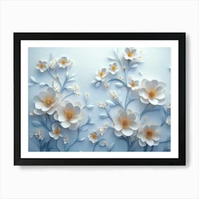 Paper Flowers 65 Art Print