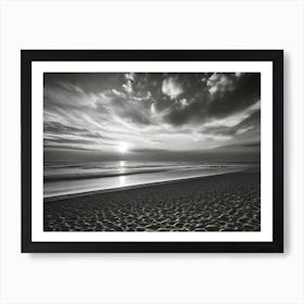 Sunset At The Beach 581 Art Print