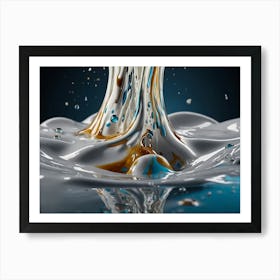 Milk Pouring 4 Art Print