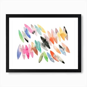 Seeds Colorful Abstract Art Print